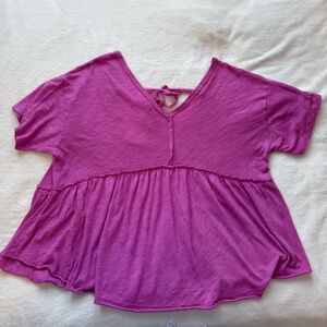 American Eagle Outfitters Pink Flowy Top